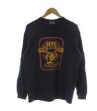 ヒステリックグラマー HYSTERIC GLAMOUR EAR CANDY Tシャツ L 紺 ネイビー グラフィックプリント クルーネック 長袖 02241CL04 /GG ■BM