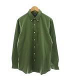 ポロ ラルフローレン POLO RALPH LAUREN ボタンダウンシャツ 長袖 ロゴ 刺繍 コットン L カーキ /AN53 ■BM