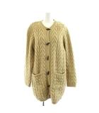 自由区 オンワード樫山 カーディガン ウール 9 ベージュ /AN57 ■BM