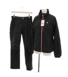 フィラ FILA GOLF セットアップ 上下 ジャージ 中綿 ジャケット パンツ 総柄 M 黒 ブラック IK4BL280 IK4BL380 /YM