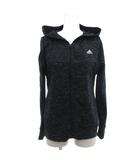 アディダス adidas パーカー M 紺 ネイビー 緑 グリーン 杢柄  長袖 /KB ■GY66