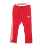 アディダス adidas ジャージ パンツ スリーライン L 赤 レッド /JS ■GY66