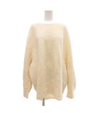 イエナ IENA ニット セーター 絹 シルク ホワイト 白 無地 ラウンドネック 長袖 /SC ■GY66