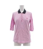 マンシングウェア MUNSINGWEAR ポロシャツ ロゴ 半袖 M ピンク /JS ■GY66