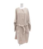 ルーニィ LOUNIE コート 38 アイボリー系 ノーカラー ベルト付き /UO ■GY66