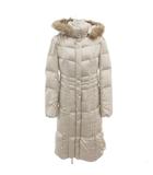 ダウンコート 3 ベージュ 長袖 フード付き ファー付き JF153-95420JJ /HW ■ECF001