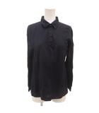 フィラ FILA 長袖ポロシャツ 紺 ネイビー ロゴ刺繍 長袖 ポロカラー ECF001 /KR ■ECF001