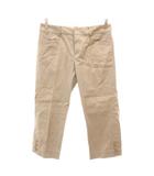 グリーンレーベルリラクシング ユナイテッドアローズ green label relaxing タグ付き カプリパンツ 38 センタープレス ベージュ /AE ■ECF001