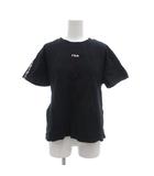 Tシャツ カットソー M 半袖 ロゴ プリント 黒 ブラック /AE ■ECF001