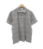 ミラショーン mila schon 美品 ポロシャツ 46 半袖 無地 グレー /AE ■ECF001