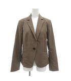 テーラードジャケット 総裏地 シングル 茶 ブラウン 秋冬 /AE ■ECF001