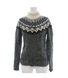 カーディガン M ニット アルパカ混 長袖 グレー /AE ■ECF001