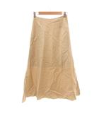 イエナ IENA フレアロングスカート ロング丈 34 ベージュ /YJ ■ECF001