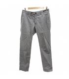 ビームスエフ BEAMS F パンツ スラックス グレー 無地 フルレングス フロントボタンフライ /JS ■ECF001