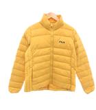 フィラ FILA 美品 ダウンジャケット L 黄色 無地 スタンドカラー 長袖 /IL ■ECF003