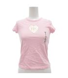 オールドネイビー OLD NAVY タグ付き Tシャツ M ピンク ハートプリント ラウンドネック 半袖 /NL ■ECF003