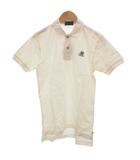 ミズノ MIZUNO Laser World タグ付き ヴィンテージ ポロシャツ S 白 ホワイト 半袖 ロゴ刺繍 /NL ■ECF003