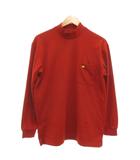 MASTERS Tシャツ M 赤 レッド 長袖 モックネック 胸ポケット /NL ■ECF003