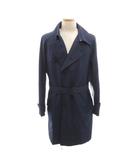 タケオキクチ TAKEO KIKUCHI 美品 チェスターコート ライトアウター  ロング丈 5 ネイビー /MG ■ECF003