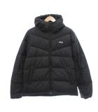 フィラ FILA ダウンジャケット M 黒 ブラック 無地 フード付き 長袖 /SX ■ECG001