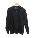 ユナイテッドアローズ UNITED ARROWS ポロシャツ L 黒 ブラック 長袖 コットン /NU ■ECG001