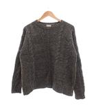 ポールスミス PAUL SMITH セーター ウール フィッシャーマン アランニット L クルーネック グレー /SX ■ECG001