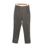 フィラ FILA パンツ L ギンガムチェック イージー フルレングス 黒 ブラック 白 ホワイト /NU■ECG003