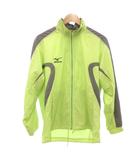 ミズノ MIZUNO ウィンドブレーカー ジャケット S 黄緑 長袖 フルジップアップ スタンドカラー /NL ■ECG003