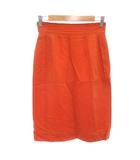 クリスチャンディオール Christian Dior ビンテージ タイトスカート M オレンジ色 膝丈 /SJ ■ECG003