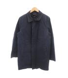 トラディショナルウェザーウェア Traditional Weatherwear ステンカラーコート 42 紺 ネイビー フライフロント ミドルハーフ丈  /SJ ■ECG003