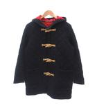 トラディショナルウェザーウェア Traditional Weatherwear 美品 ダッフルコート 40 ウール 紺 ネイビー フード付き キルティング ミドル ハーフ丈 /SJ ■ECG003