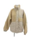 アディダス adidas タグ付き フリースジャケット W WORD ボアジャケット M ベージュ スタンドカラー ボア切り替え ドロスト JG8222 /HW ■ECG003