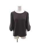 クミキョク 組曲 KUMIKYOKU Tシャツ 2 灰色 グレー ラウンドネック 七分袖 無地 /SC ■ECF003