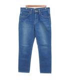 美品 デニムパンツ ジーンズ XS 青 ブルー ウォッシュ加工 フルレングス LL0411 /NL ■ECF003