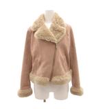 リランドチュール Rirandture 美品 ジャケット 2 ピンクベージュ フェイクファー /NL ■ECF003