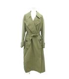 トレンチコート S ベージュ ロング丈 長袖 ベルト付き /NU ■ECF003