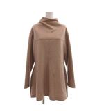 チュニック ウール F ベージュ オフタートルネック 長袖 Aラインシルエット /NL ■ECF003