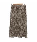 エイチ&エム H&M 未使用品 スカート 36 レオパード柄 ロング丈  /MX ■ECF004