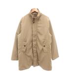 ペーベーイー pbi 美品 ダウンコート LL カーキ色 スタンドカラー フライフロント ミドル ハーフ丈 /SJ ■ECF004