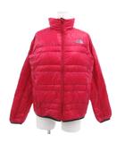 ザノースフェイス THE NORTH FACE 美品 ダウンジャケット ジップアップ M スタンドカラー ロゴ刺繍 ピンク /KB ■ECG004