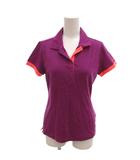 ナイキゴルフ NIKE GOLF ポロシャツ M 紫 パープル 半袖 ポロ襟 配色デザイン /MX ■ECF004