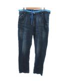 エドウィン EDWIN 美品 デニムパンツ ジーンズ XL 紺 ネイビー ドローストリングウエスト ウォッシュ加工 ウエスト切り替え /IL ■ECF004