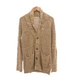 ブラウニー BROWNY ヴィンテージ VINTAGE カーディガン M 茶 ブラウン ショールカラー 長袖 パッチポケット /ML ■ECF004