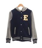 チャンピオン CHAMPION フーディージャケット M 紺 ネイビー グレー スナップボタン /NL ■ECF004