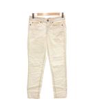 カルバンクラインジーンズ Calvin Klein Jeans チノパンツ チノパン 25 白 ホワイト フルレングス スキニーフィット /NU ■ECG005