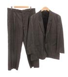 アニエスベーオム Agnes b. homme フランス製 90s~ セットアップ テーラードジャケット シングル スラックス パンツ 42 ノッチドラペル 総裏地 1タック センタープレス グレー /KB■ECG005