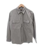 アイテムズ アーバンリサーチ ITEMS URBANRESEARCH フェイクレザージャケット 上着 M ライトグレー 長袖 レギュラーカラー 胸ポケット付き /TL ■ECG005