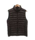ユニクロ UNIQLO ウルトラライトダウン ベスト スタンドカラー M 茶 ブラウン /NI ■ECF005