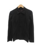 ラルフローレン RALPH LAUREN 美品 ジャケット S 黒 ブラック シャツカラー シングル 総裏地 /SJ ■ECE006