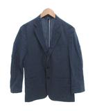 ブルックスブラザーズ BROOKS BROTHERS 346 テーラードジャケット 麻 リネン 38S 紺 ネイビー ストライプ柄 ノッチドラペル 長袖 /TL ■ECE006